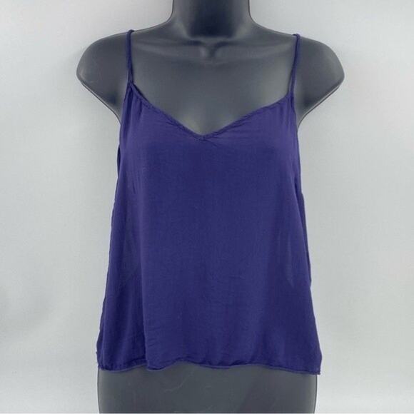 See By Chloe Tops - See By Chloe Midnight‎ Blue Sheer Camisole Tank Designer Luxury